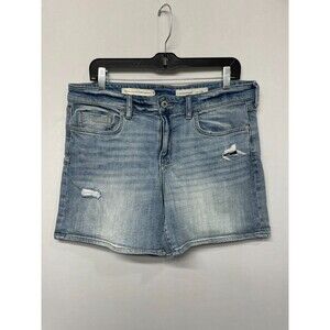 Pilcro and the Letterpress Women Slim Boyfriend Jean Shorts Size 30 Blue B327 24